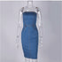 Tube top denim skirt - ROUTINE FASHION